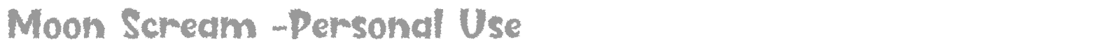 Moon Scream font preview